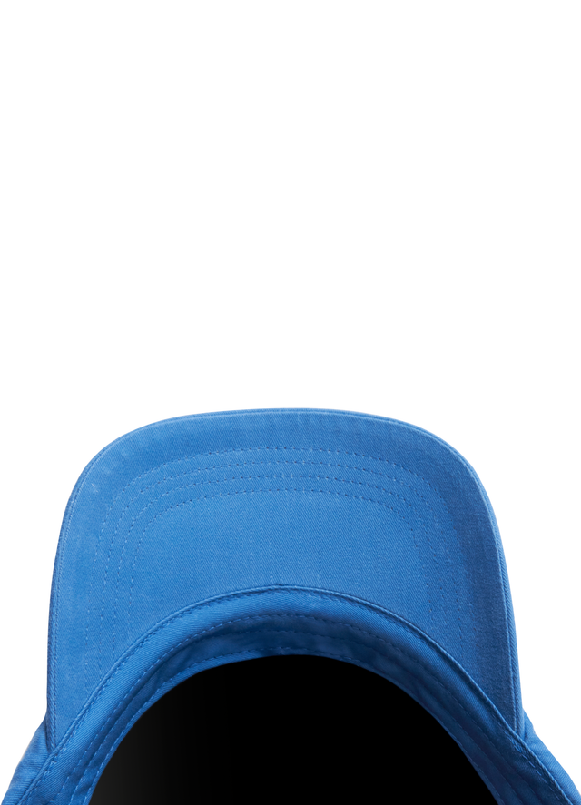 Blue logo cap