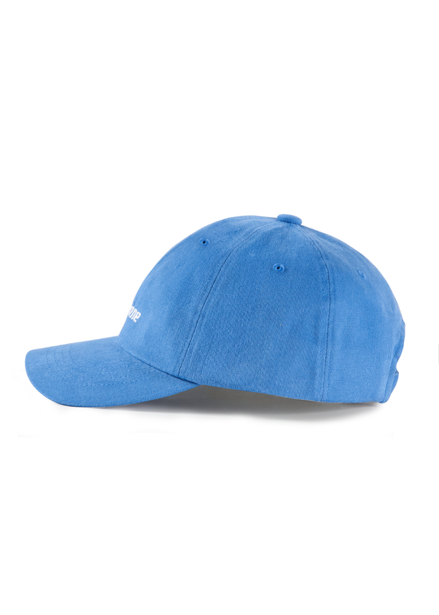 Blue logo cap