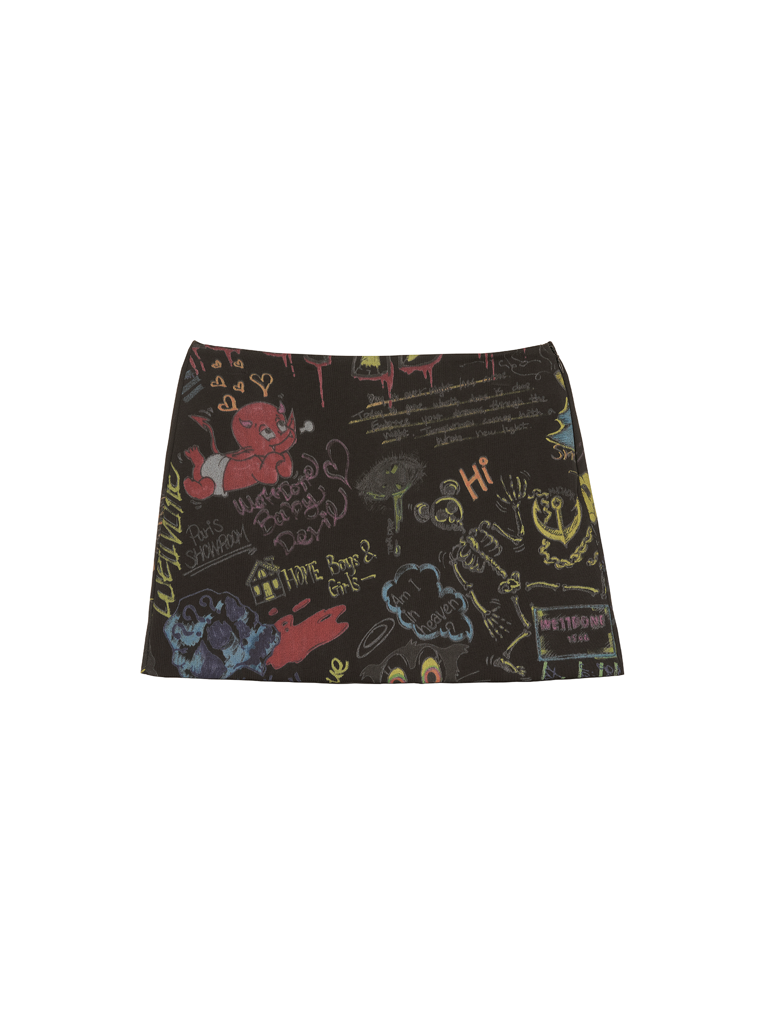 Print Mini Skirt