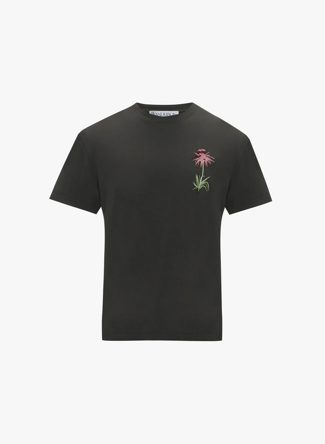 Embroidered T-shirt- pol Anglada Artwork