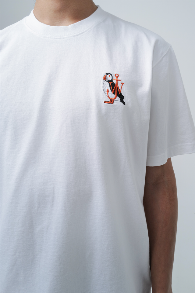 T-shirt With Puffin Embroidery