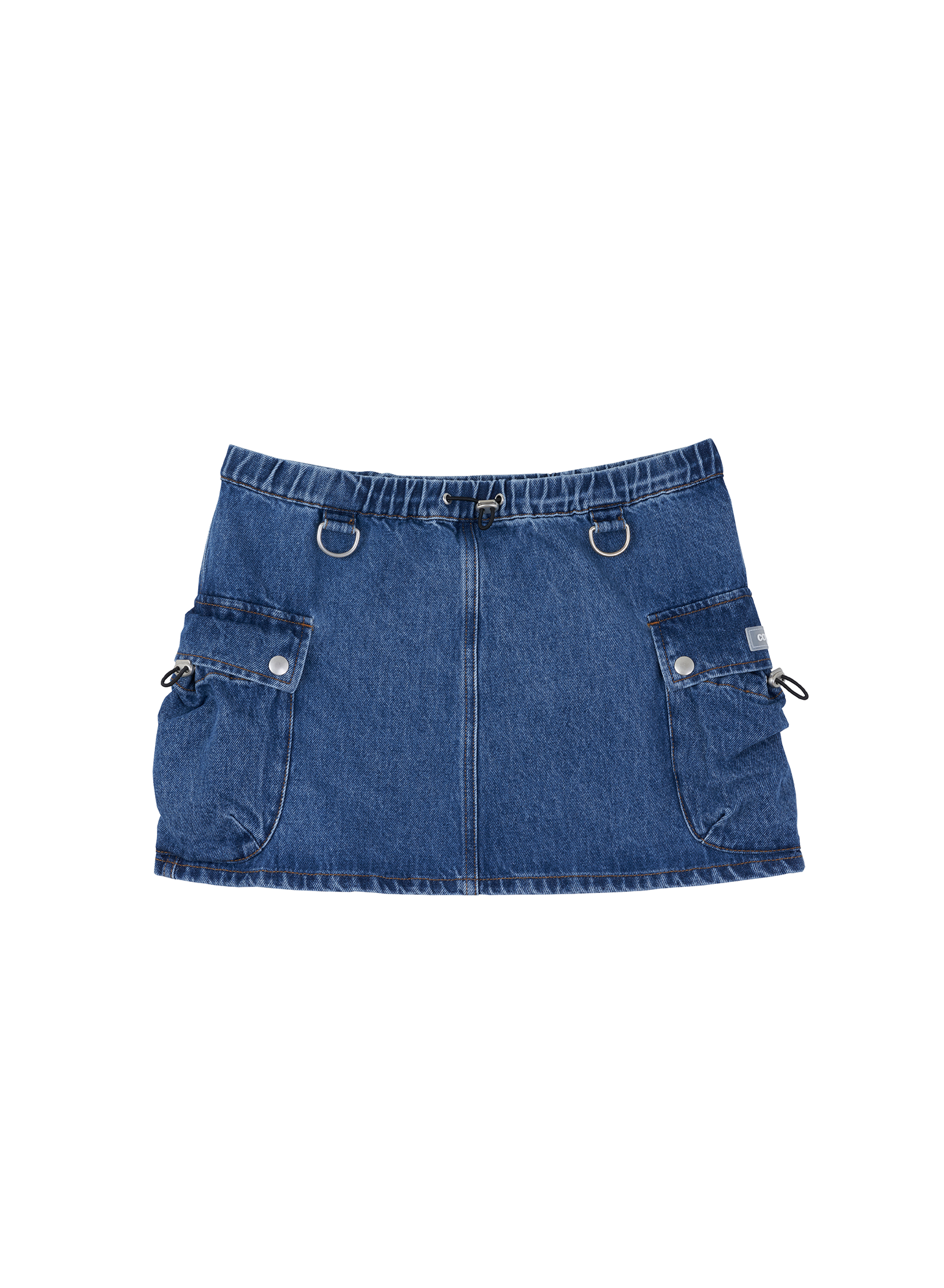 Denim Cargo Skirt