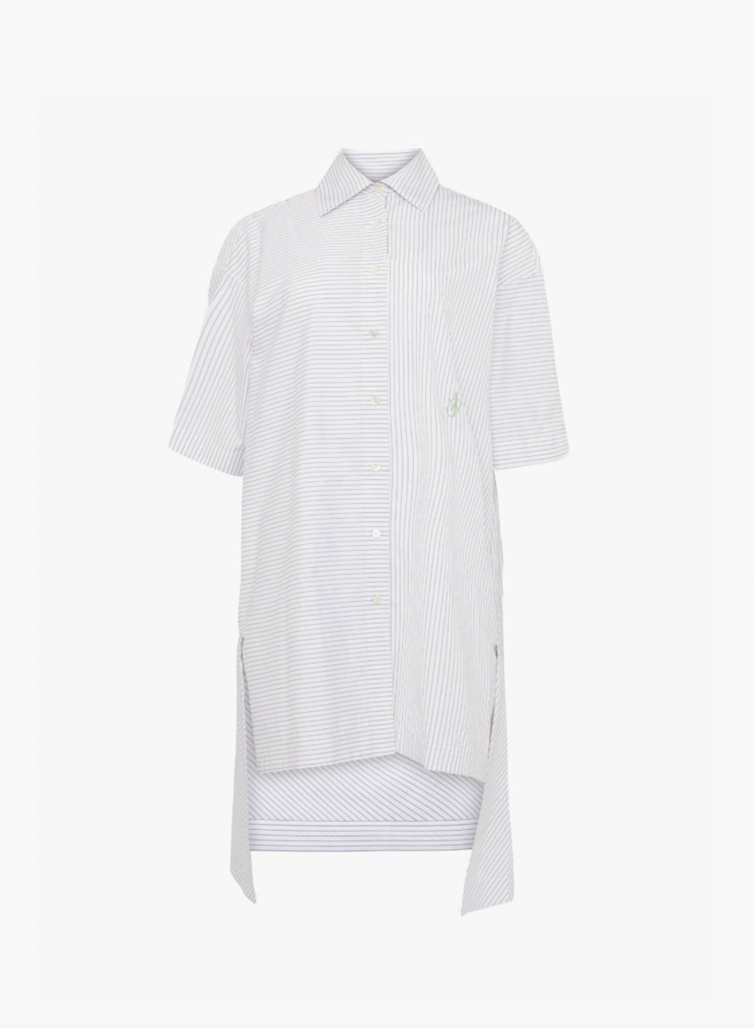 Short Sleeve Step Hem Shirt Dress