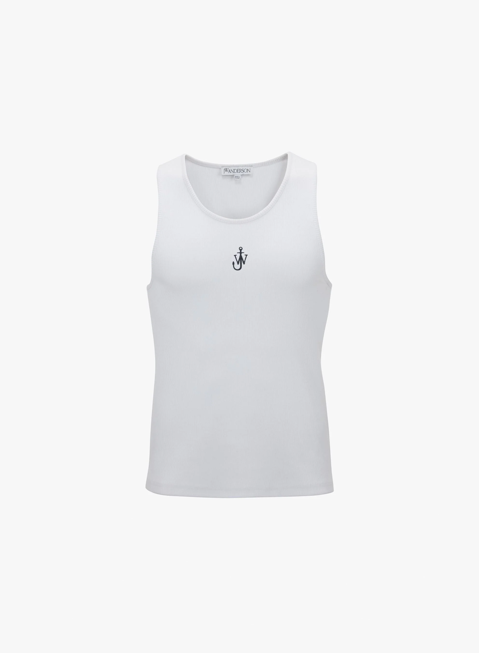 Tank Top With Anchor Logo Embroidery