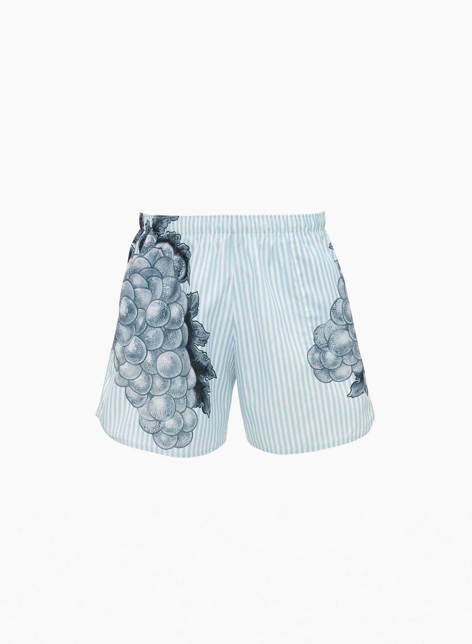 Swim Shorts With Grape Motif