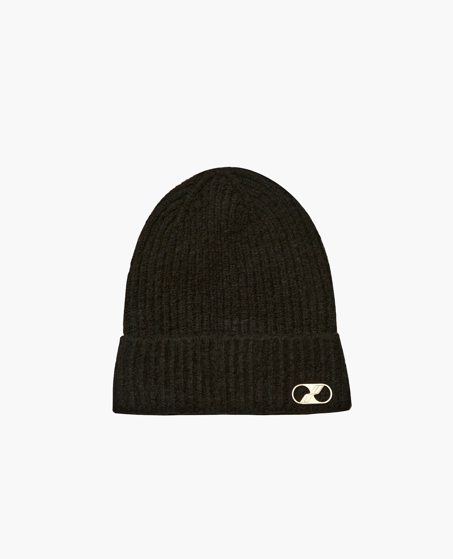 Metal logo beanie