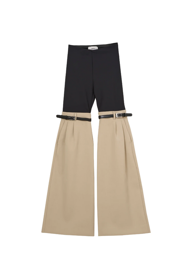 Hybrid flare trousers