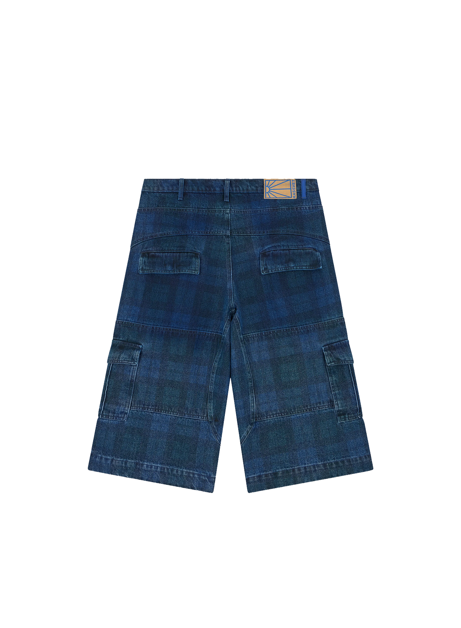 Allover Printed Denim Cargo