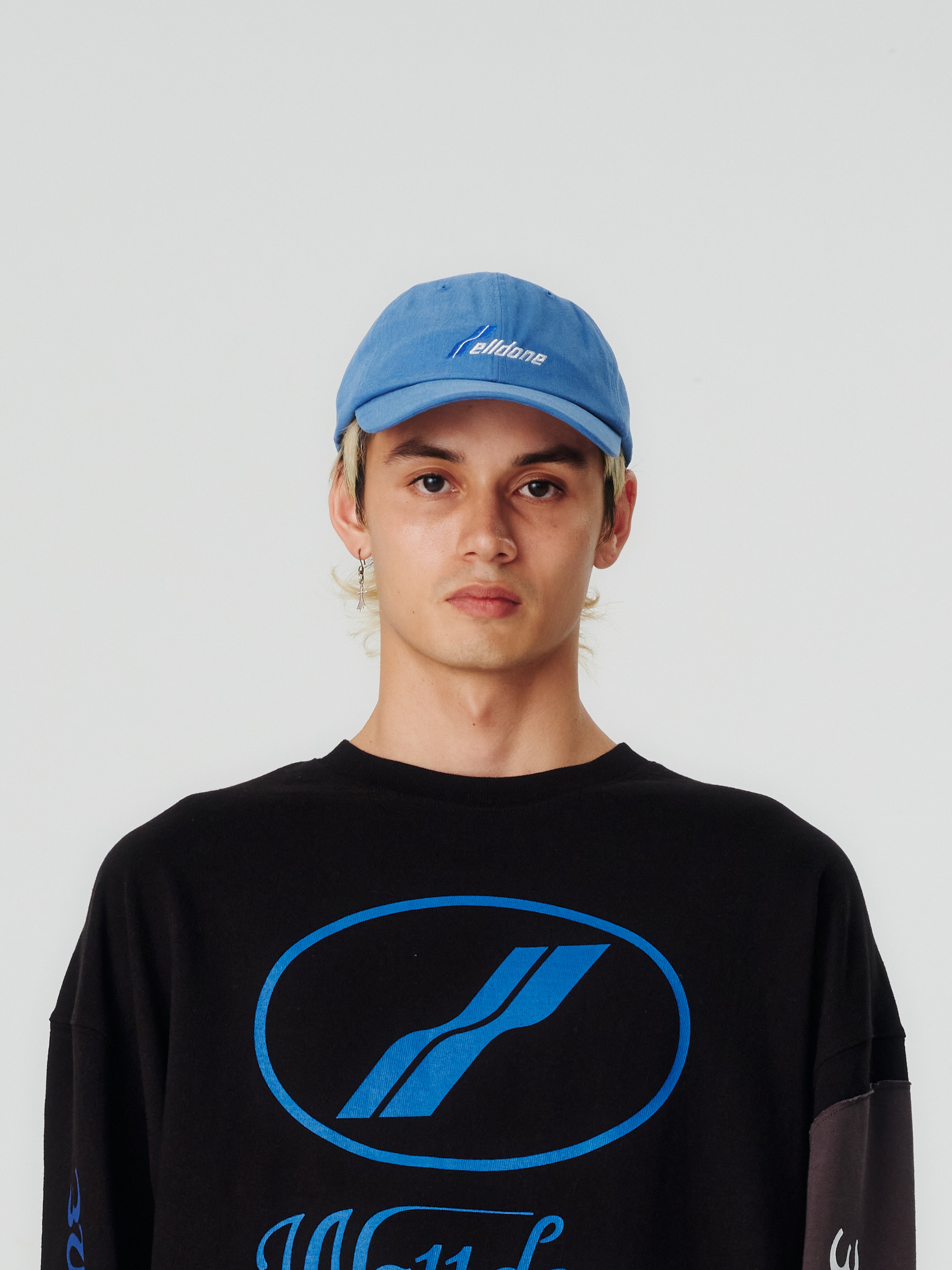 Blue logo cap