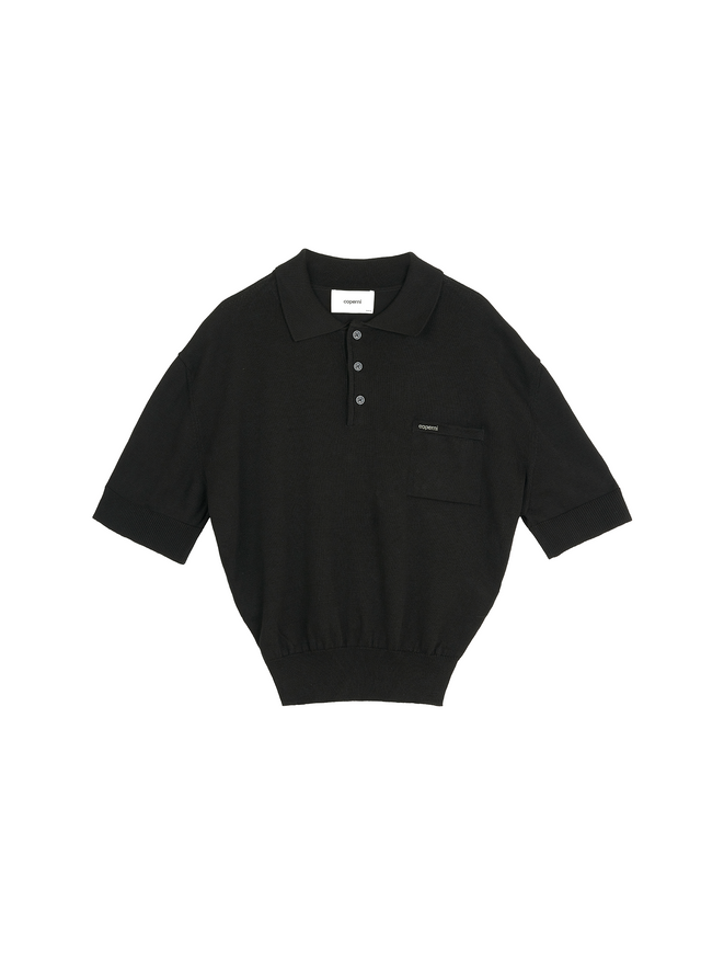 Knotted Short Sleeved Polo Jumper