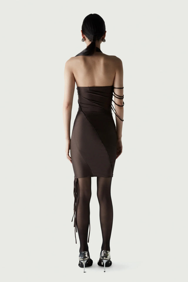 Asymmetric multi strap dress