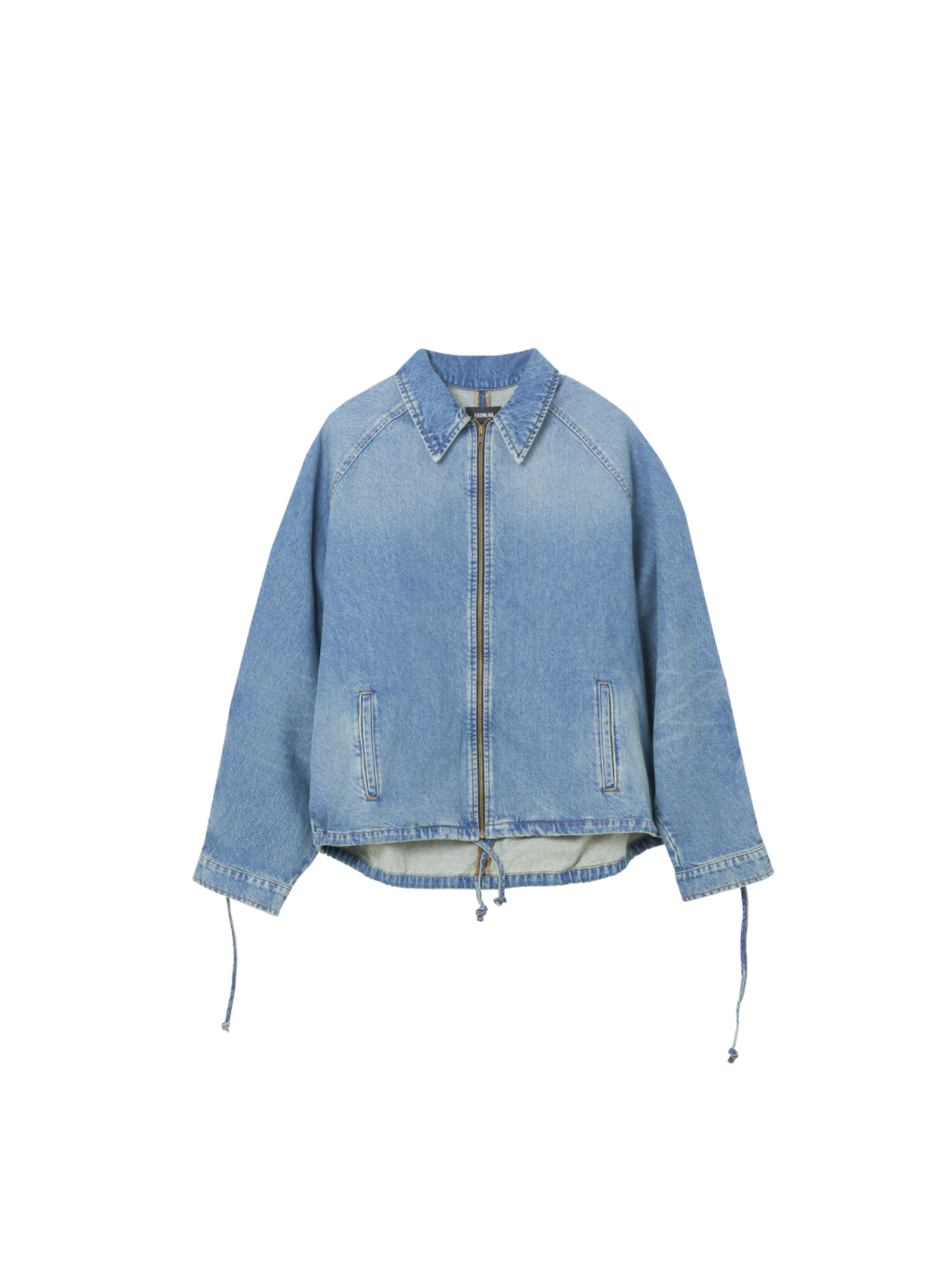 Convertible Hooded Denim Jacket