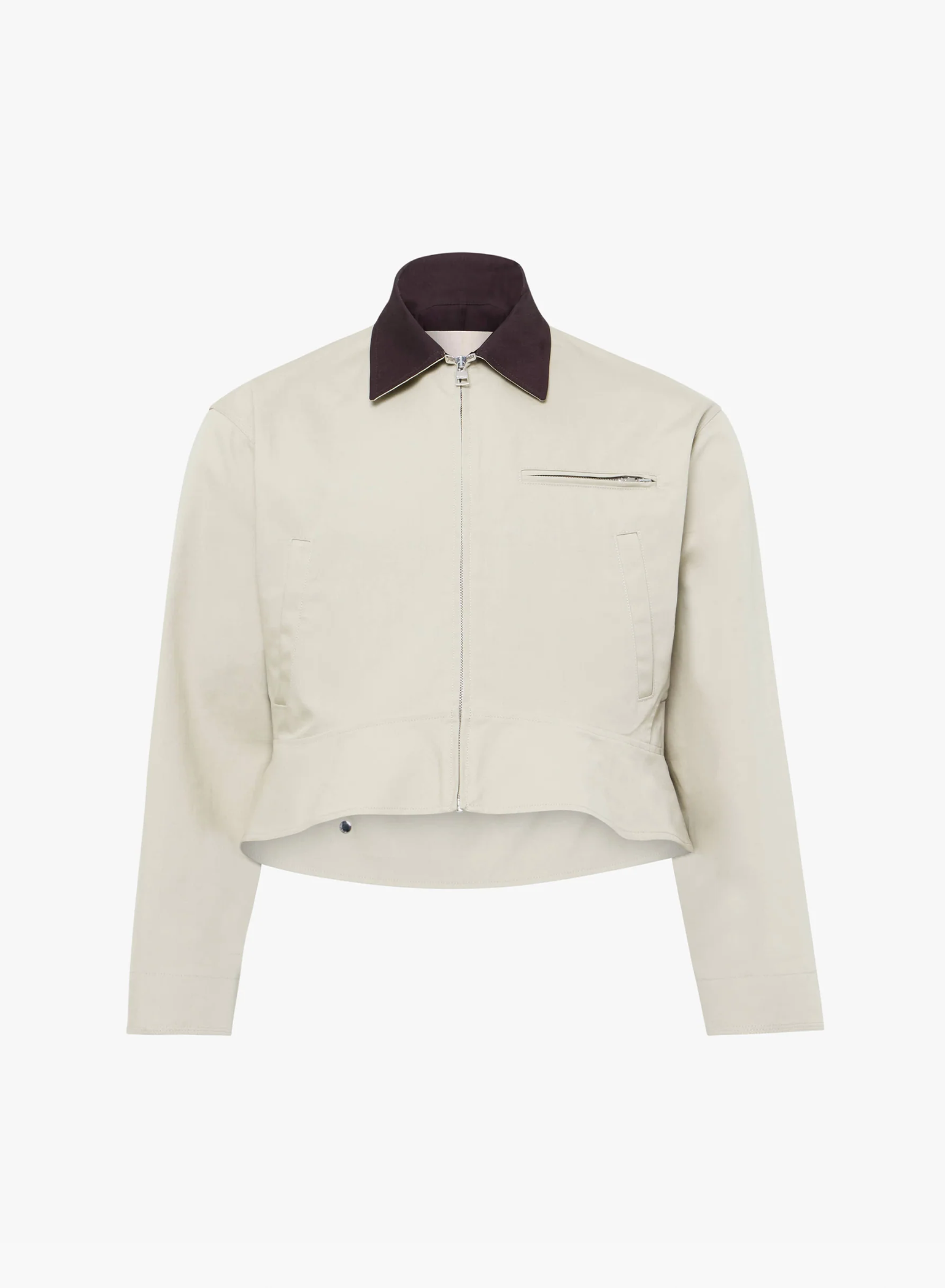 Curved Hem Workwear Jacket