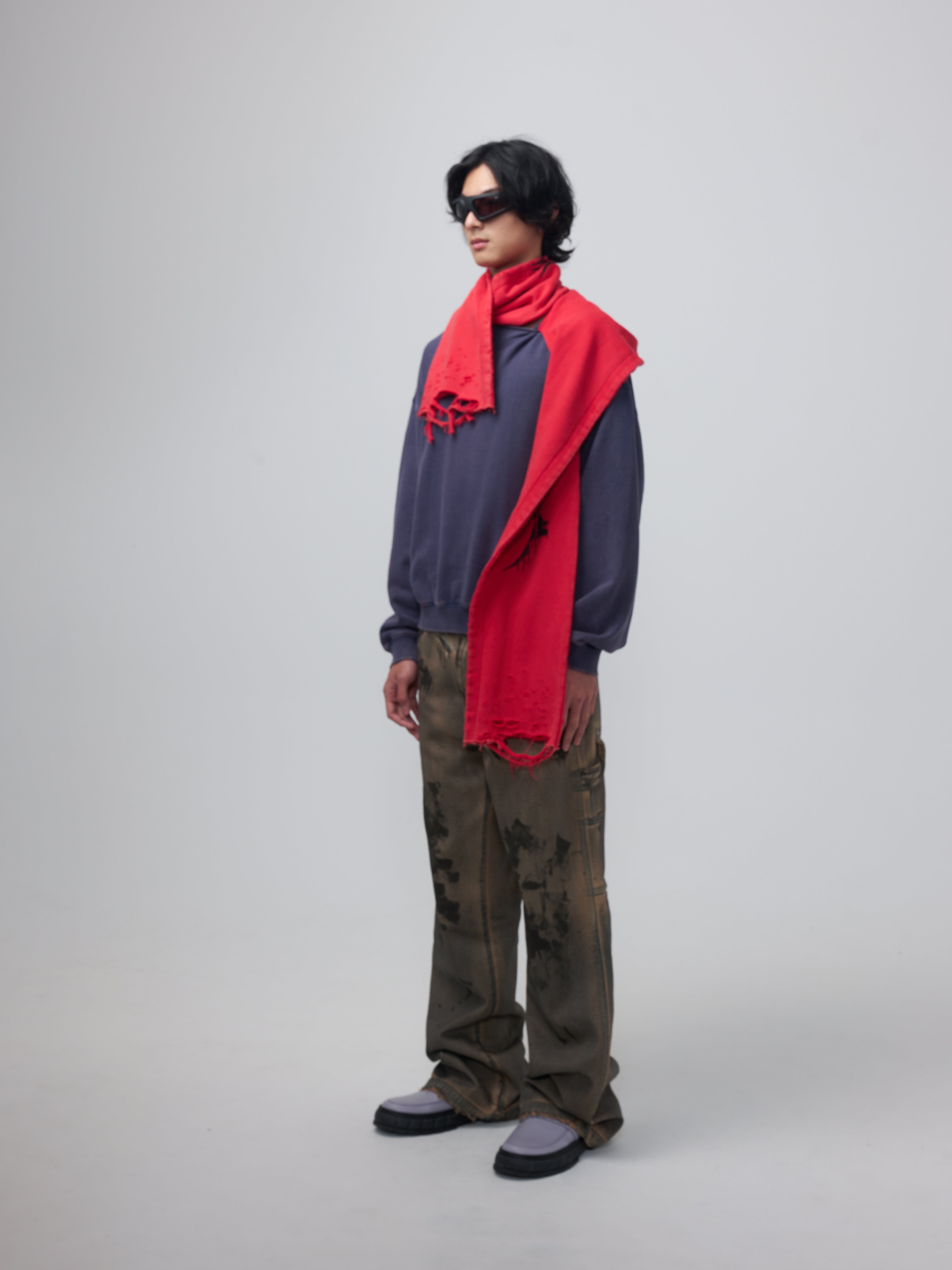 小物 THE EDOONI hoodie muffler RED THE EDOONI hoodie muffler THE EDOONI hoodie muffler THE EDOONI