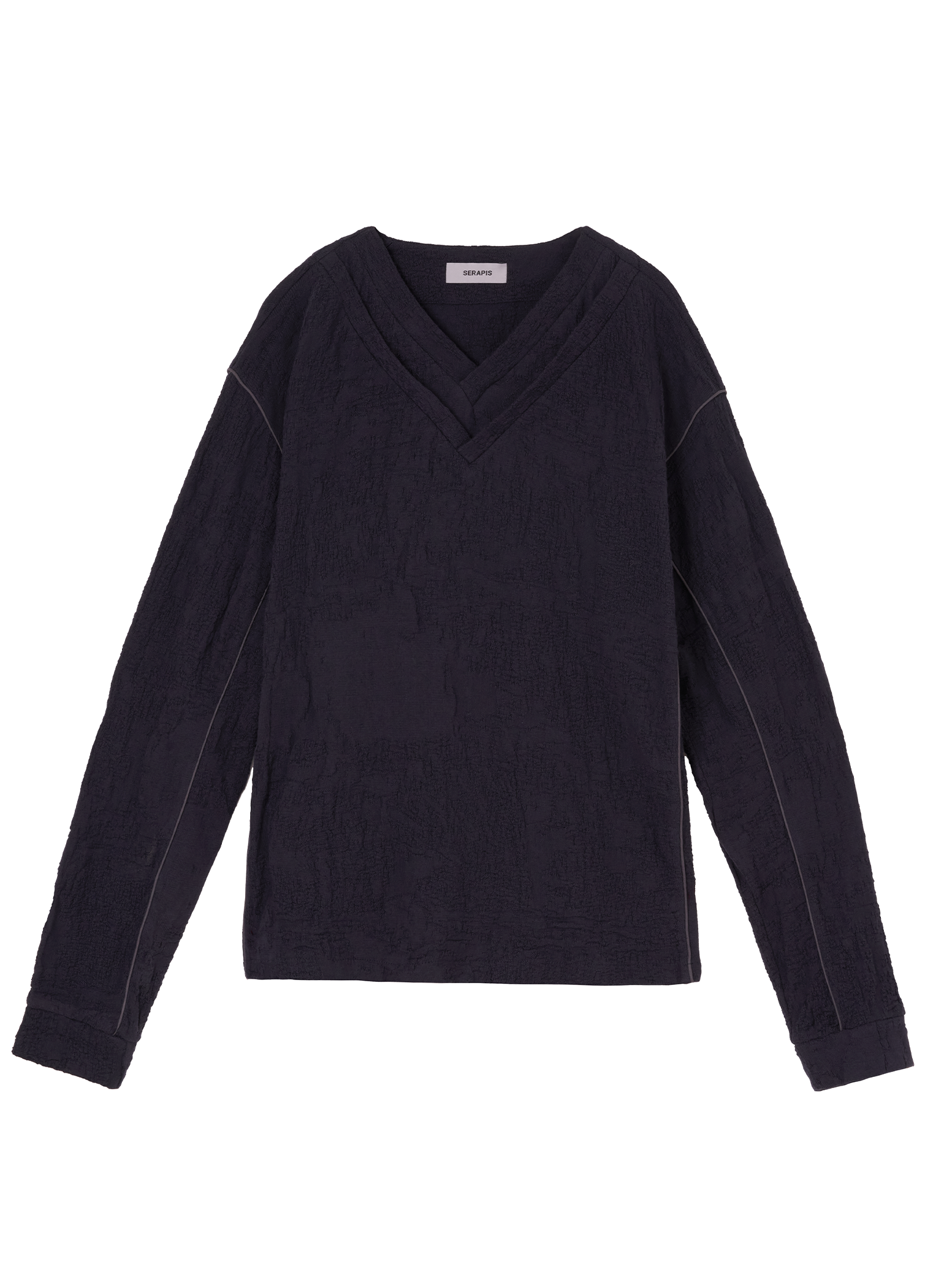 Double V Jacquard Knit Pullover