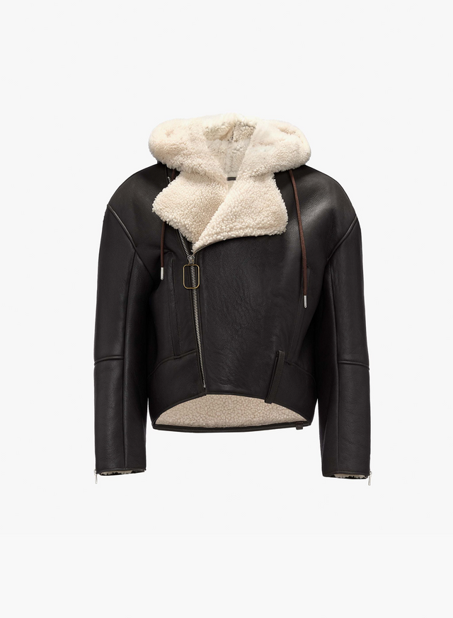 Hooded Biker Jacket