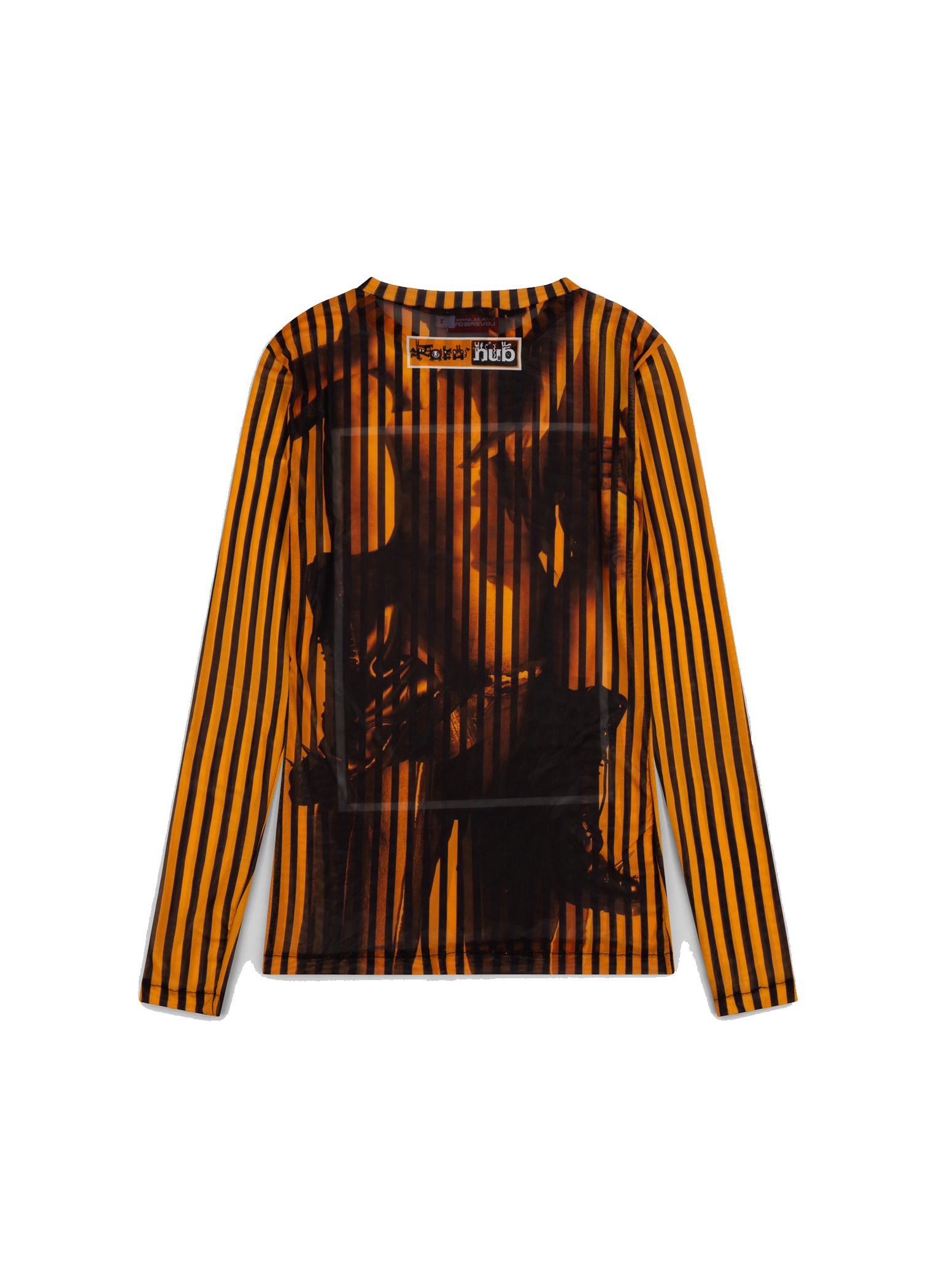 Knitted Pornhub Powermesh Long Sleeve Tee