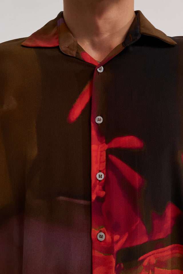 Red Canopy Silk Shirt