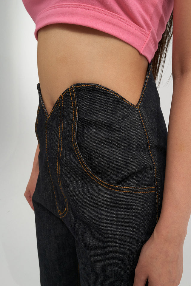 Heart Denim Pants