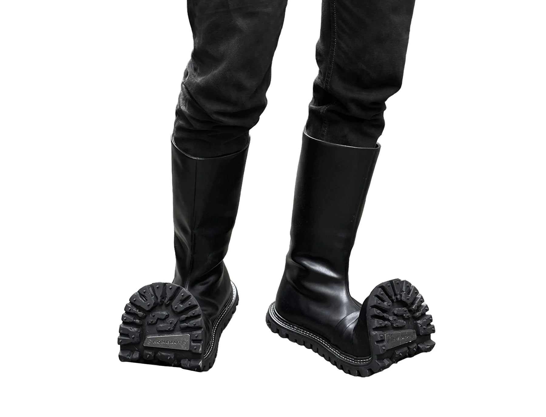 Lace-up High Boot With Curled Toe