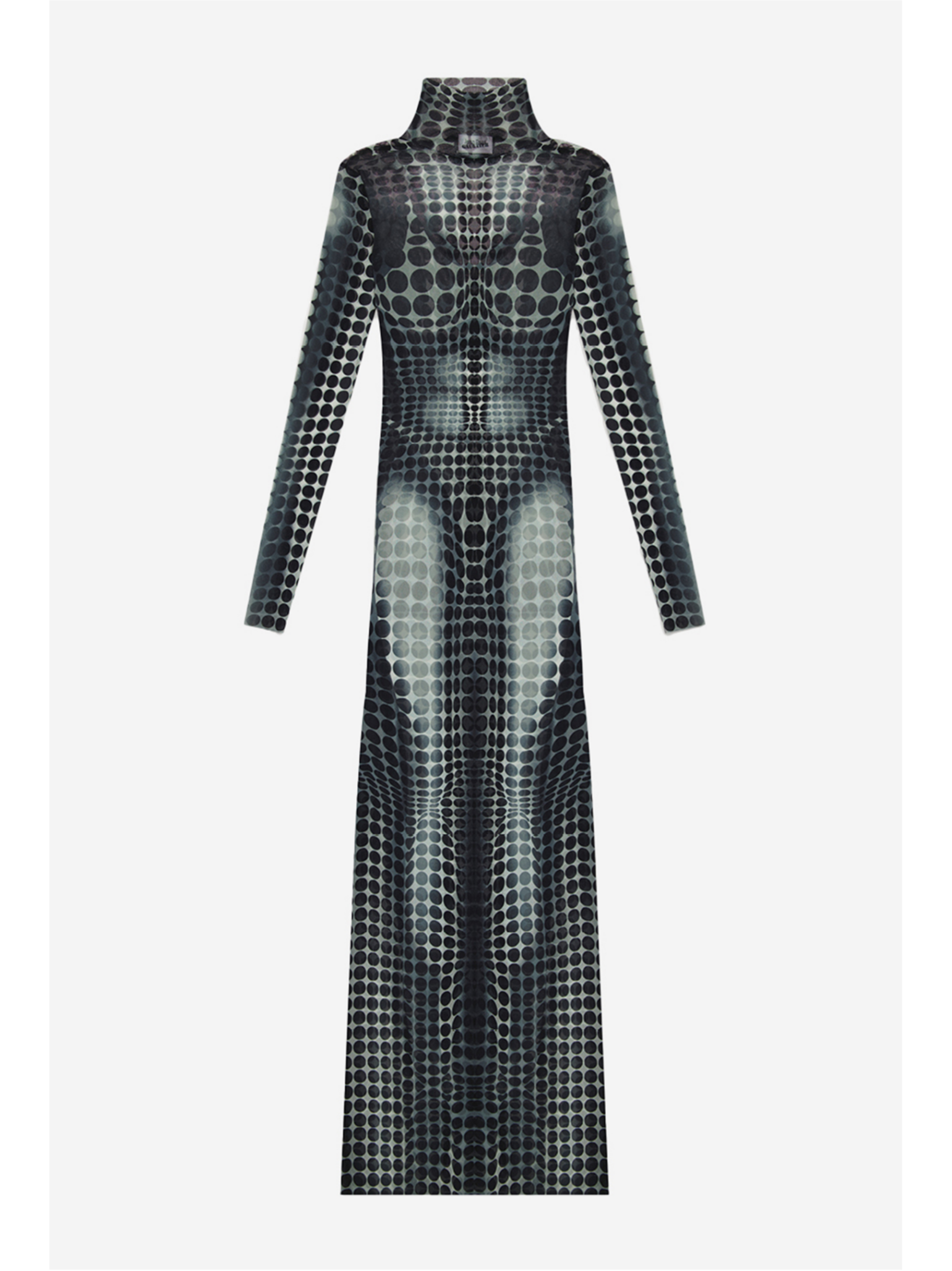 Long Dress High Neck With Long Sleeves