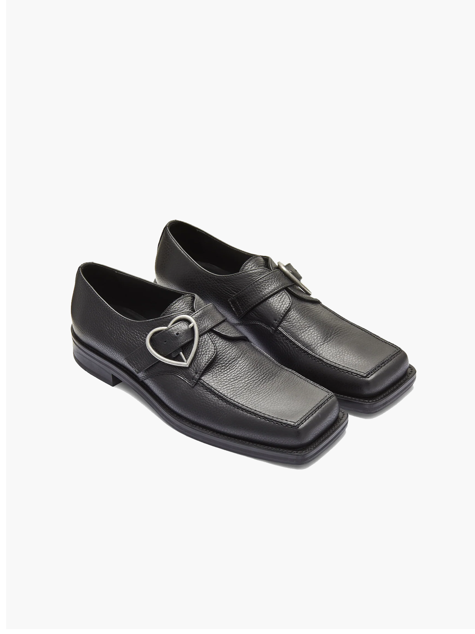 Square Toe Buckle Loafer