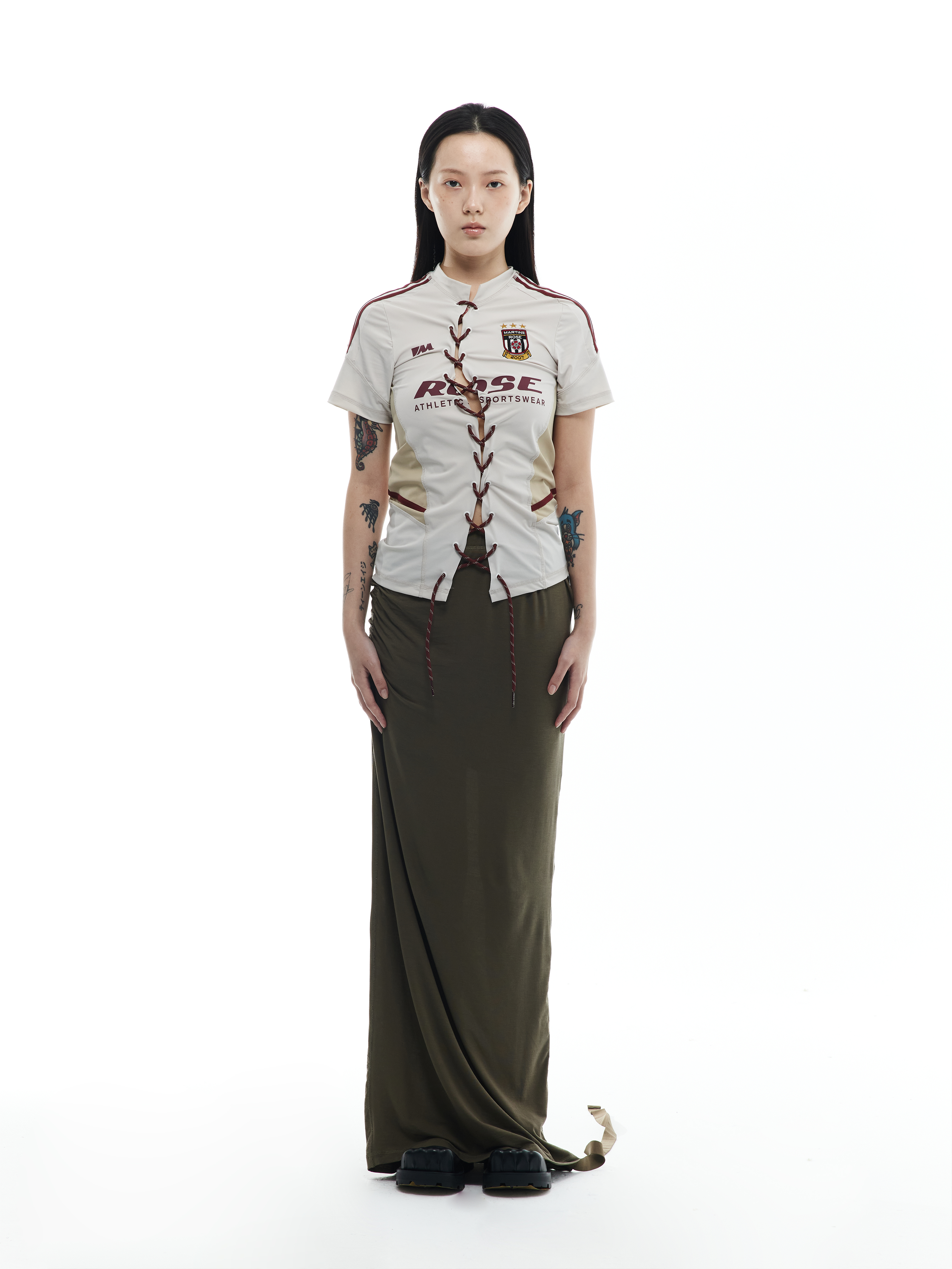 Lace Up Football Top