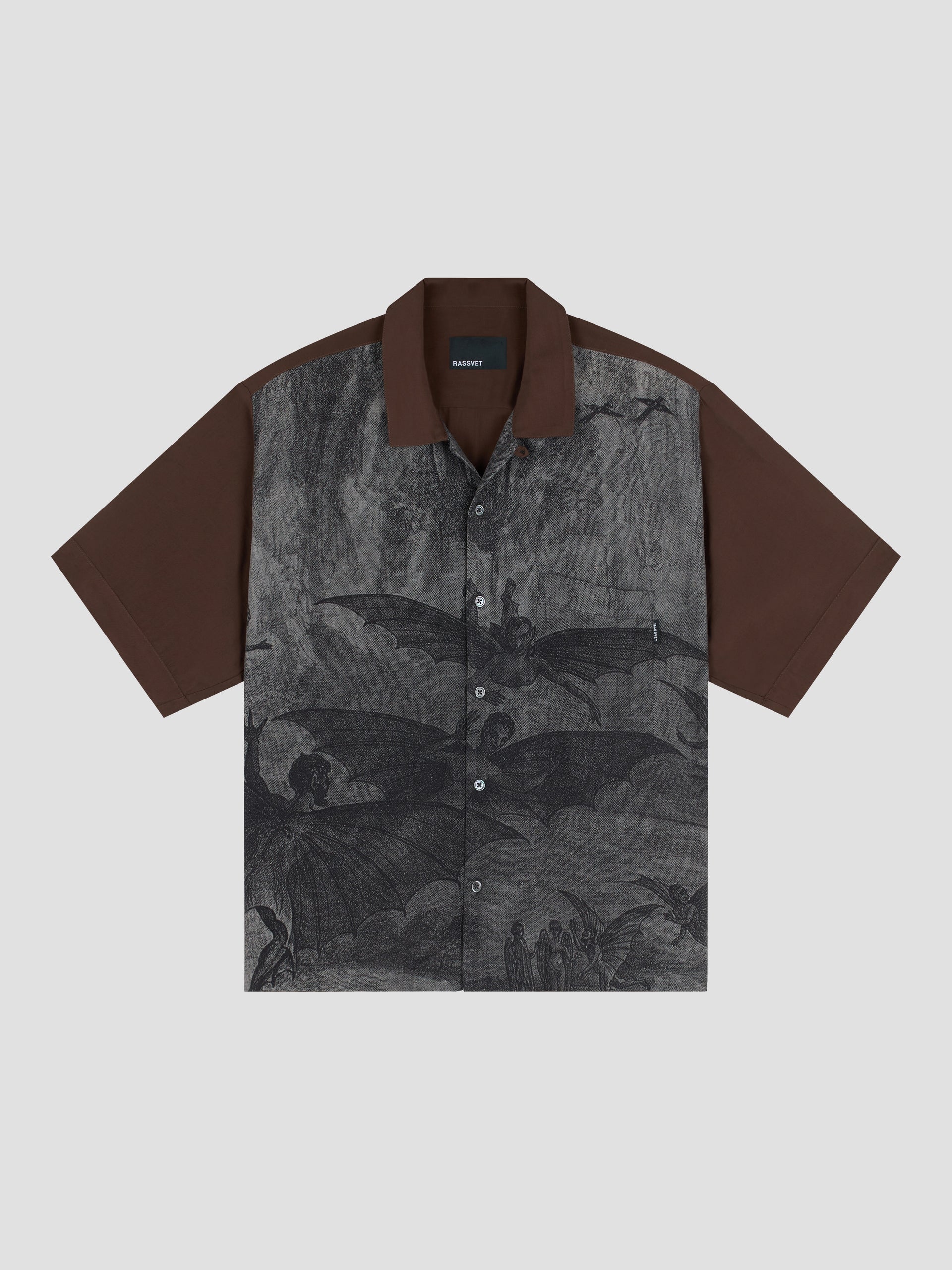 Men Gothic Ss Shirt Woven