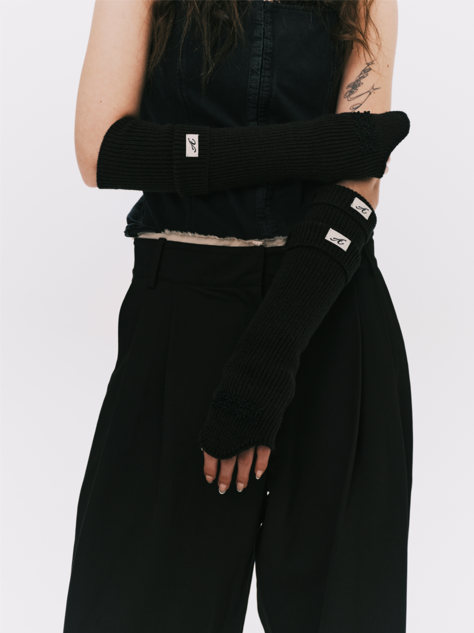 Patchwork Knit Sleeves