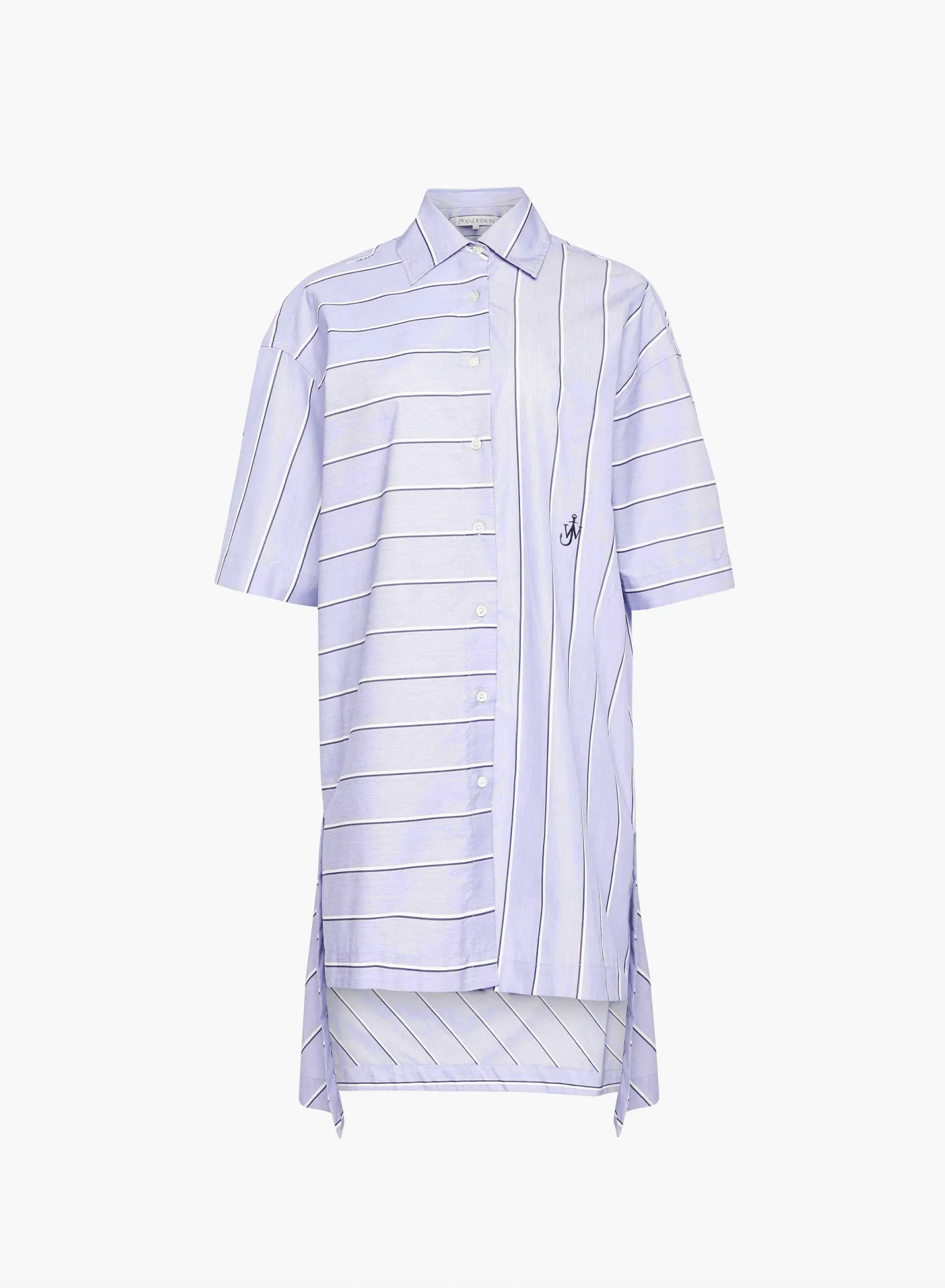 Short Sleeve Step Hem Shirt Dress