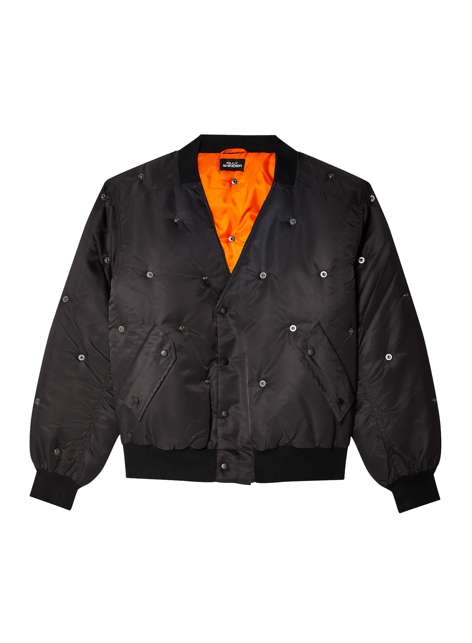 V Bomber Jacket with Studs