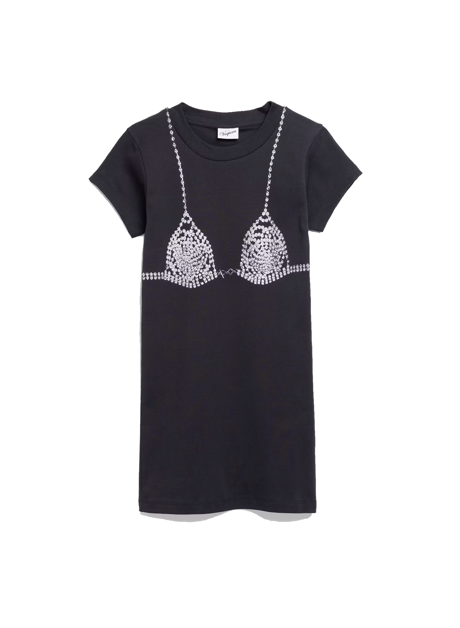 Women Diamante Bra T Shirt Knit