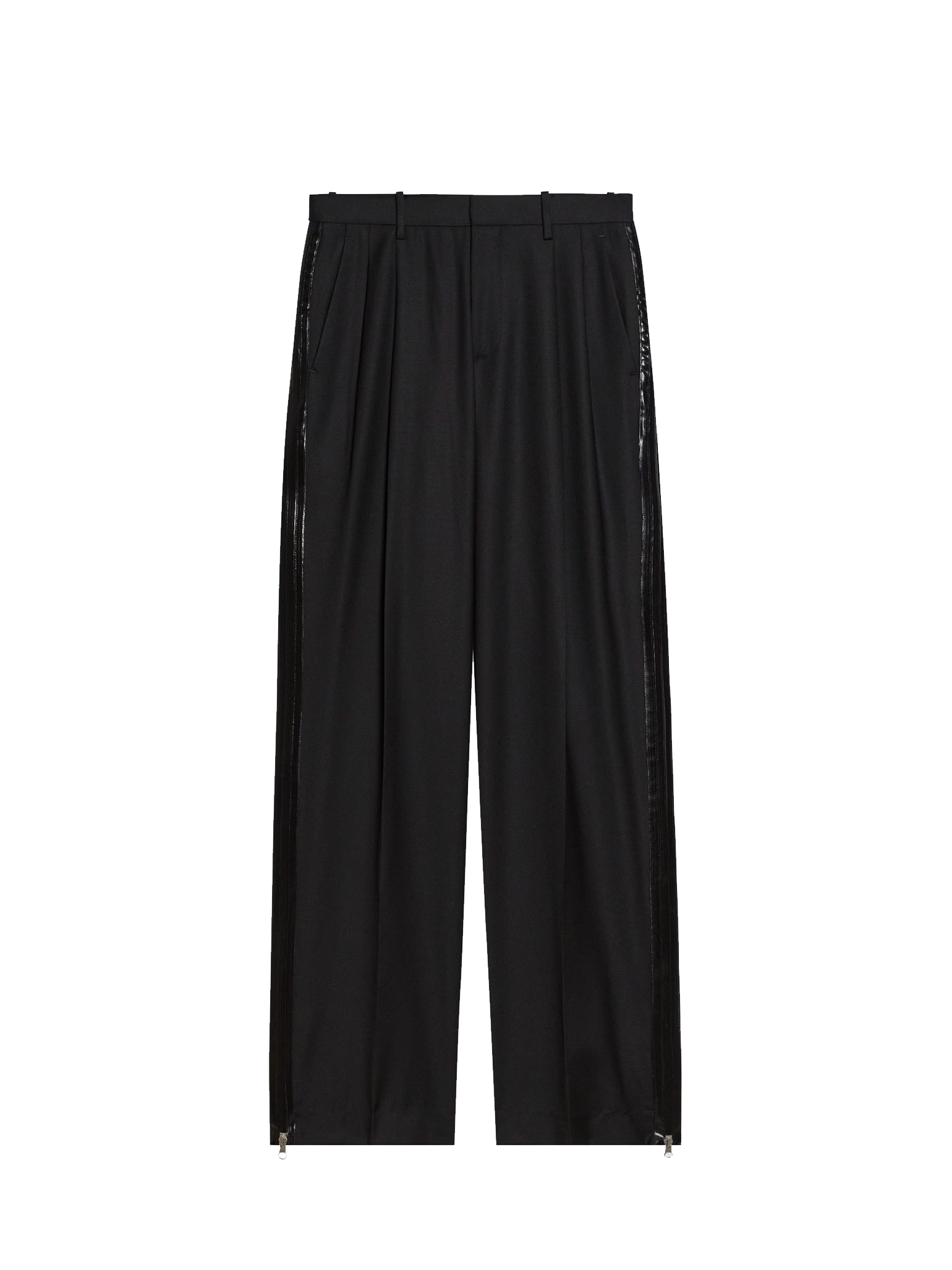 Zip Double-pleated Trousers