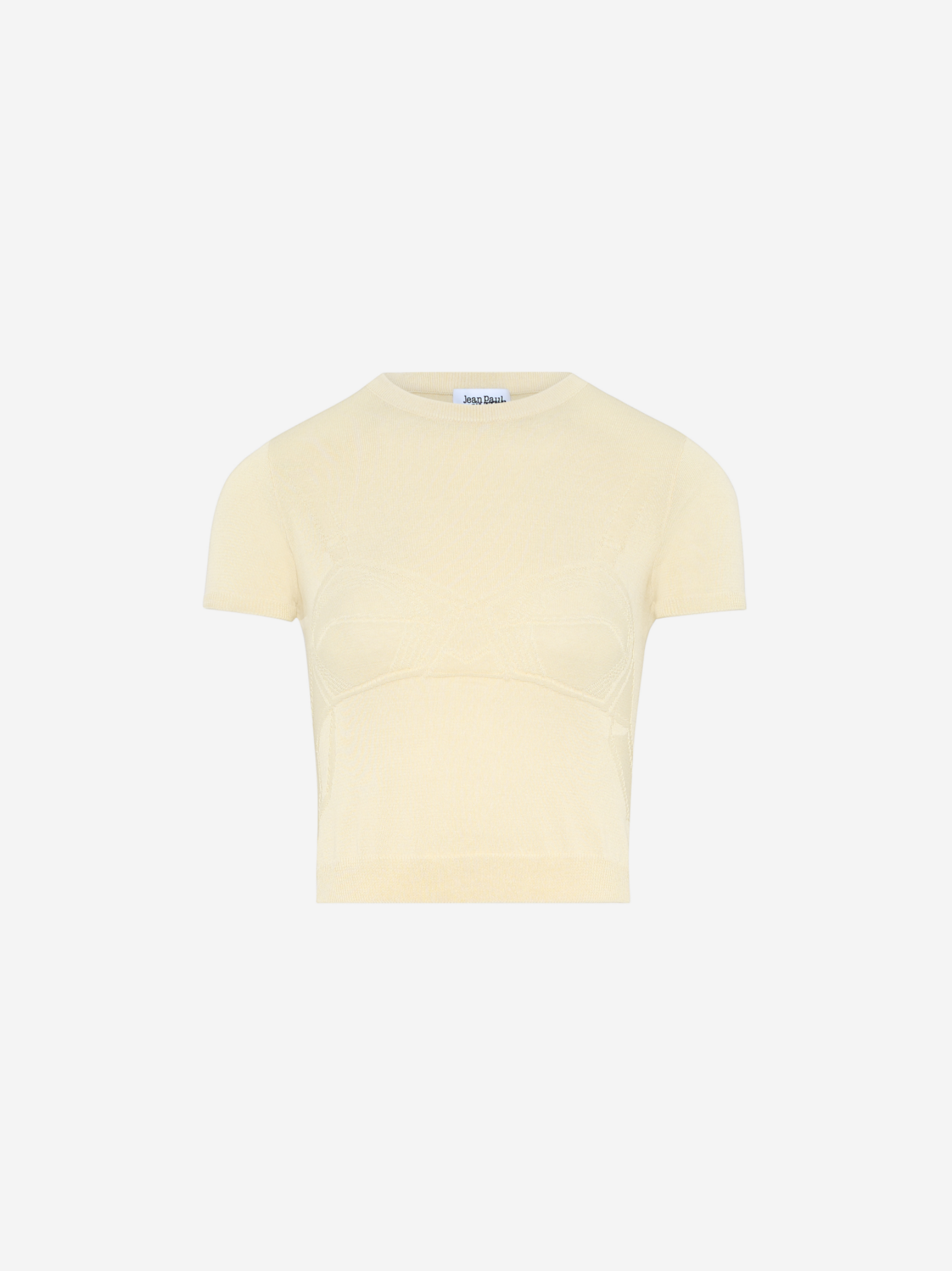 Viscose Links Links "trompe L'œil Lingerie" Short Sleeves Pullover